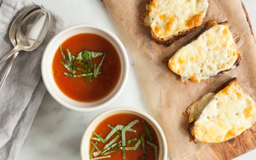 Rustic Tomato Soup & Grilled Cheese Tartines Good Eggs